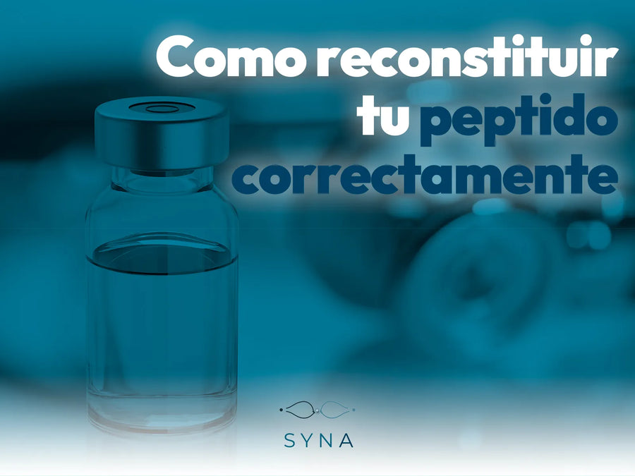 Cómo reconstituir un péptido liofilizado, paso a paso